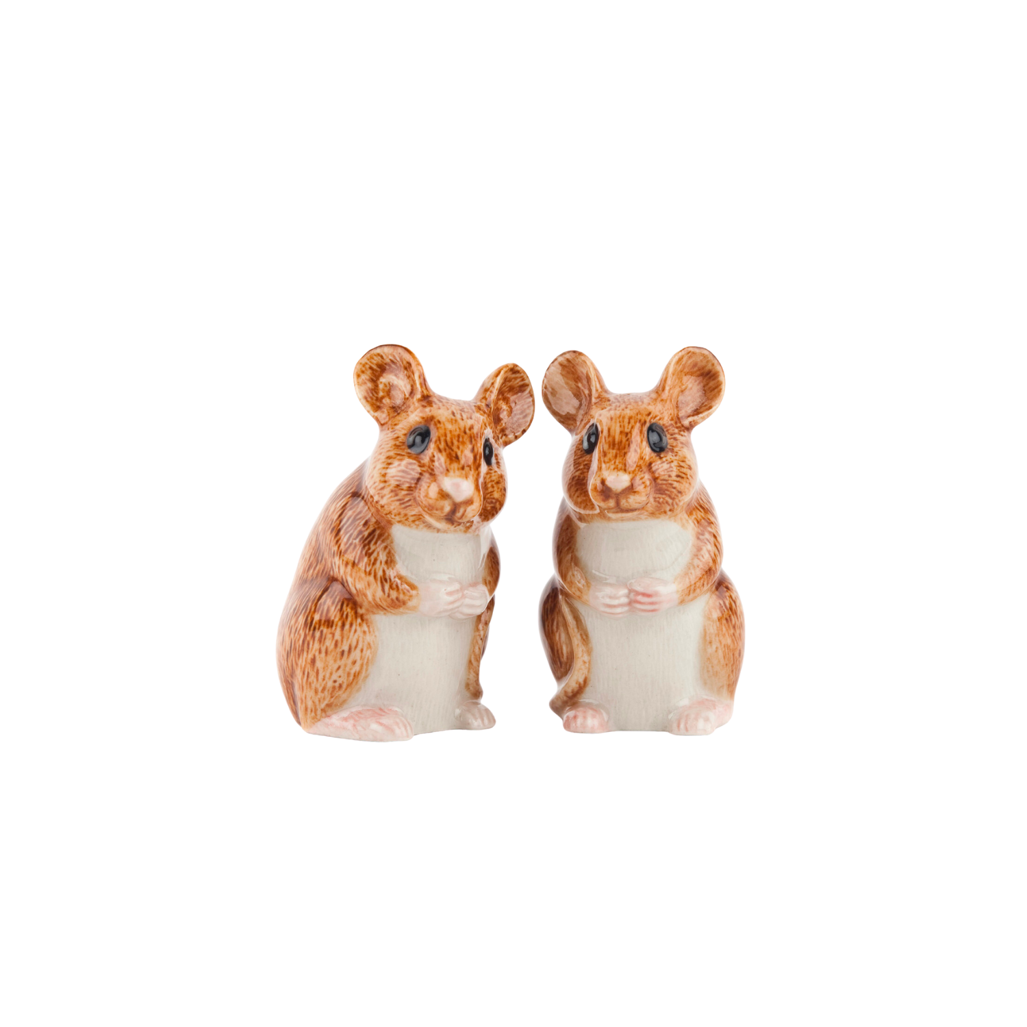 Wood Mouse salt and pepper shakers